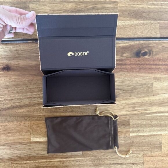 RARE UNIQUE COSTA DEL MAR SUNGLASSES CORK CASE AND DUST POUCH - Picture 4 of 13